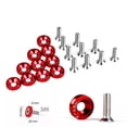 thumbnail image 2 of 10Pcs M6 Washers & Bolts Bumper Nut Car Engine Screw Red, 2 of 6
