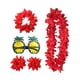 thumbnail image 1 of Conjunto de Traje hawaiano Tropical Hugo para mujer vestido elegante rojo, 1 of 10