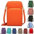 thumbnail image 1 of Lubelski Women Multi Pockets Zippers Mini Shoulder Bag Crossbody Phone Pouch Purse Wallet, 1 of 7