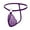 Purple, variant on Men's Sexy Lace Hollow Underwear Thong Solid Color Fashionable Comfortable Fit for Confident Style