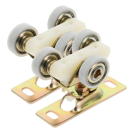 

Senikei 2Pcs Door Roller Three Bearing Roller Assembly Window Door Roller Replacement