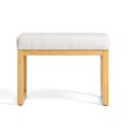 thumbnail image 6 of GZXS Modern Minimalist Shoe Bench with Solid Wood Frame and Loop Yarn Cushioned Seat, Compact Entryway Seating Bench, 25.5"L x 14.5"W x 18.25"H, Beige, 6 of 8