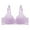 Purples, variant on LLYWEY Womens Push up Bras - Trendy 2025 New Snap Button Open Front Wireless Bras Soft Cup Breathable Lace Padded Bralette