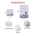 thumbnail image 7 of Anchor Purple Kitchen Dish Towels for Drying Dishes Set of 3, Modern Navy Blue White Striped Nautical Waffle Weave Microfiber Hand Tea Bathroom Towels Quick Dry & Absorbent Towel 12x12, 7 of 7