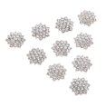 thumbnail image 3 of AMLESO 10 Pcs Boutons Fleur Flatback Strass Mariage Perle Diamant Flat Back C, 3 of 8