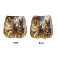 thumbnail image 3 of Hirioo Farm Corgi German Shepherd for Women's Double Layer Athletic Shorts High-Performance Gym Shorts with Inner Pocket, Elastic Waistband-Small, 3 of 7