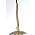 thumbnail image 6 of Maklaine Modern 3 - Light Metal Pendant in Brass and Clear Finish, 6 of 9