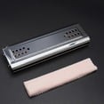 thumbnail image 4 of Swan 2-in-1 Dual-sided Tremolo Harmonica Mouth Organ Dural Key Of C&g 24 Holes Reed Wind Instrument With Padded Box Cleaning Cloth, 4 of 5