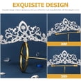 thumbnail image 2 of Alloy Rhinestone Crown Decor Bride Elegant Crown Headdress Delicate Crown, 2 of 9