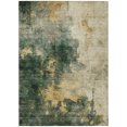 thumbnail image 2 of HomeRoots 603057 9 x 12 ft. Fern Green & Gold Abstract Washable Indoor & Outdoor Rectangle Area Rug, 2 of 5
