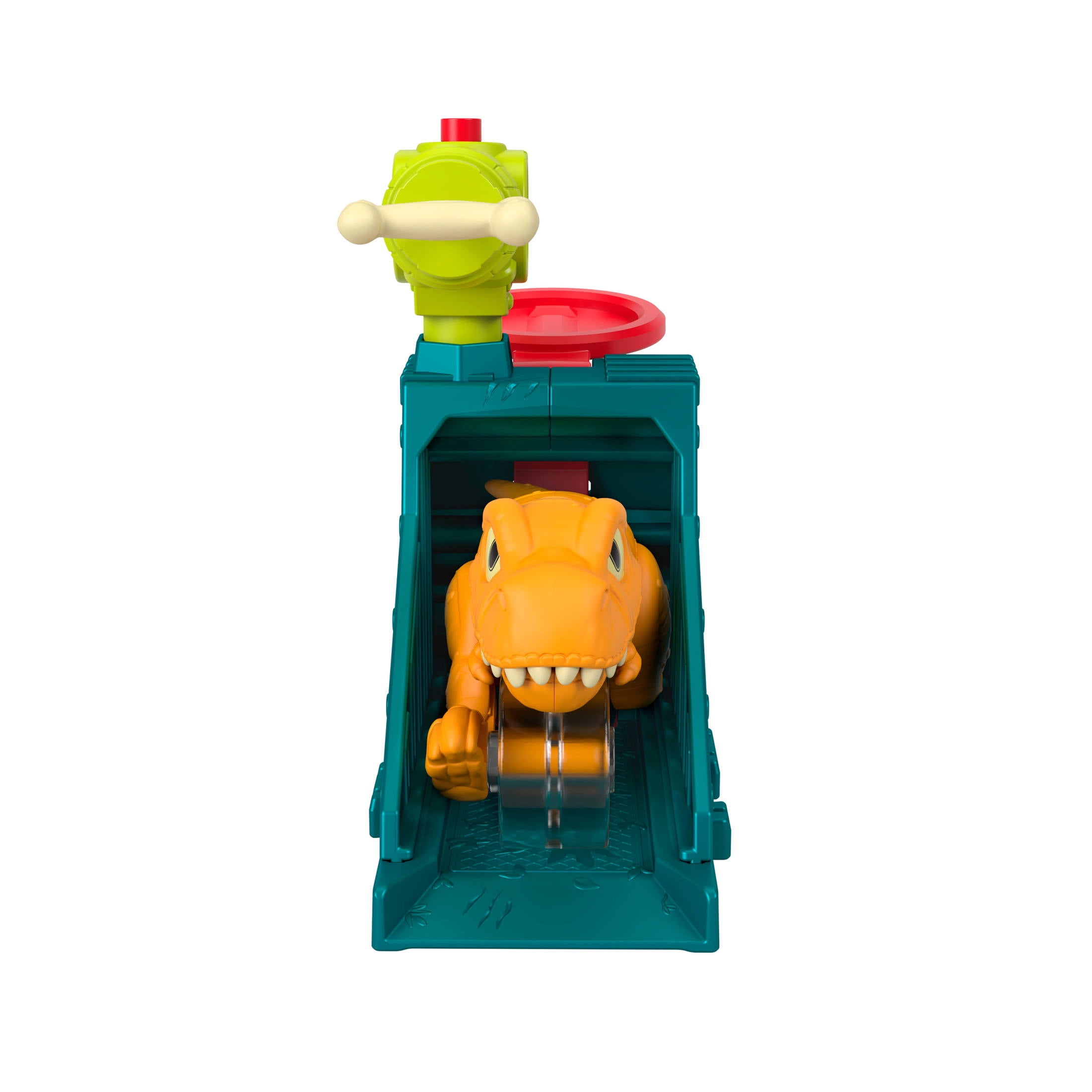 Imaginext Jurassic World Launcher Set with Chomping Toy T. rex & 2 Accessories (Styles May Vary)