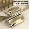 thumbnail image 7 of Allytech Galaxy Z Fold3 Case with Build-in Screen Protector, Stand Full Body Protective Bumper Anti-Scratch Camera Lens Protector Phone Case for Samsung Galaxy Z Fold3 - Gold, 7 of 7