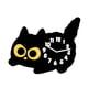 thumbnail image 5 of Tablero de mesa Reloj de gato no titulando el escritorio de la casa del escritorio de la casa Reloj analógico de repisa de la repisa del dormitorio, 5 of 10