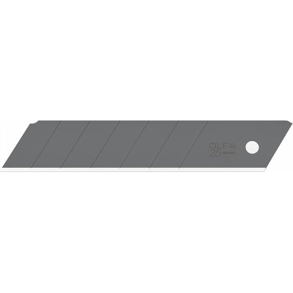 OLFA Lames de Rechange Noires à Retrait Rapide 25 mm Extra Robustes Ultra Tranchantes, 20 Lames (140 Sections) HBB-20B - Lames de Rechange pour Couteau Utilitaire à Retrait Rapide, Convient à la Plupart des Couteaux Utilitaires 25 mm