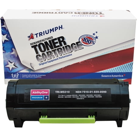 UPC: 0653598108216 | SKILCRAFT  NSN6590090  Remanufactured Lexmark MS310 Toner Cartridge  1 Each