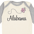 thumbnail image 4 of Inktastic Butterfly Alabama Boys or Girls Long Sleeve Baby Bodysuit, 4 of 5