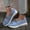 Blue, variant on HAOTAGS Women's Casual Walking Sneakers Slip On Flat Comfortable Lightweight Shoes Red Size 9.5