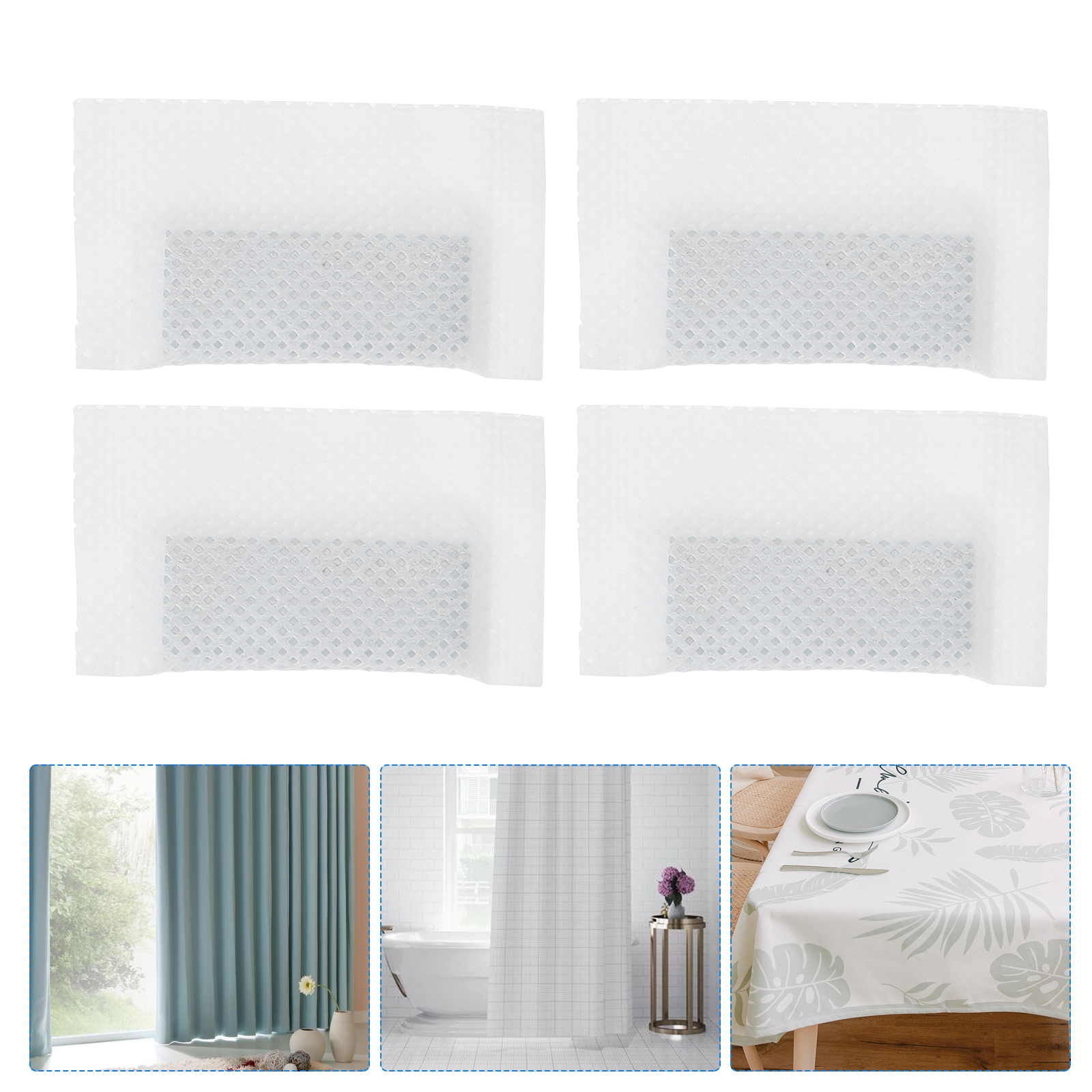 16 Poids Pour Rideaux 28g - Plomb Rideau Douche, Nappes - Fer Blanc - 5.2x1.7cm - Améliore Le Drapé