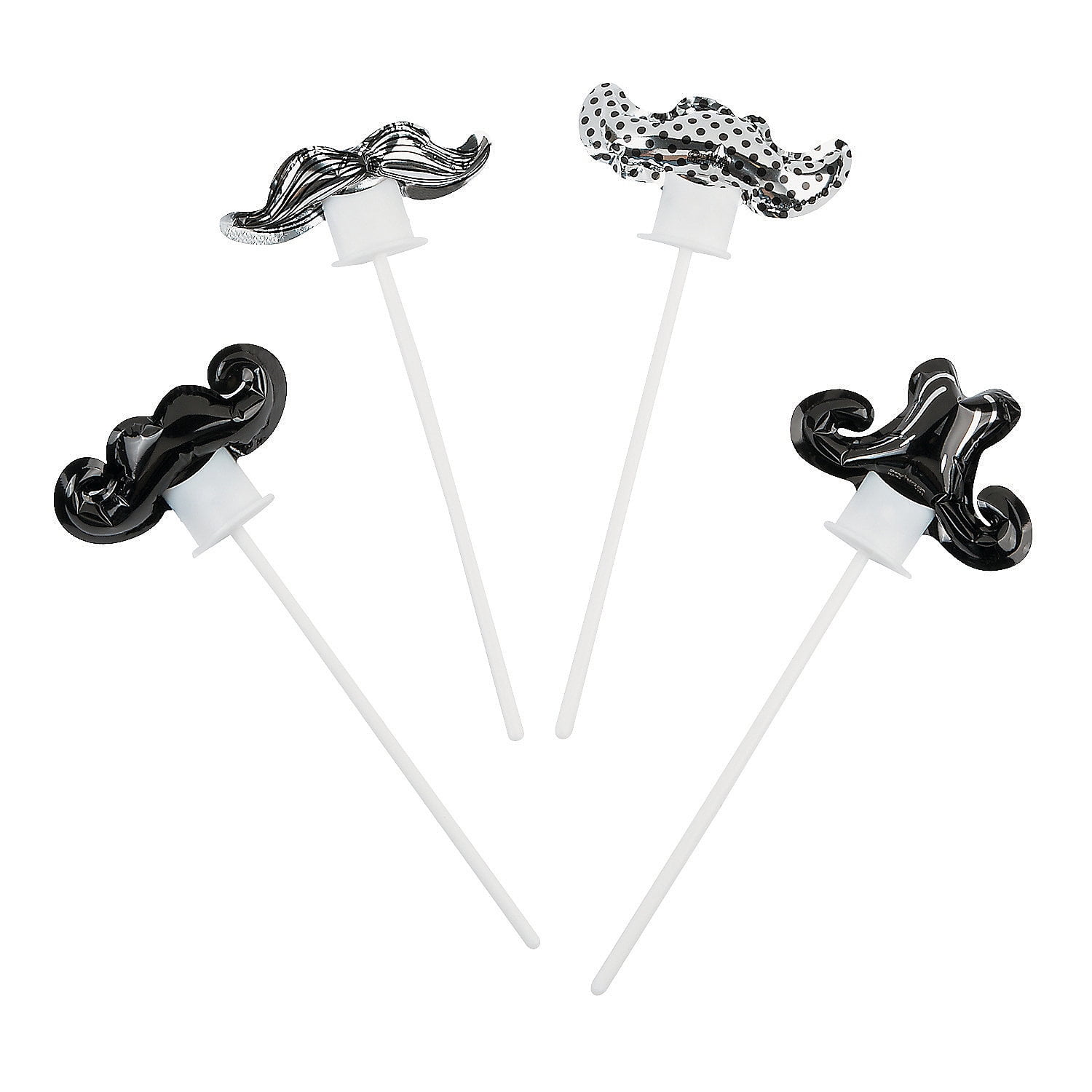 Fun Express - Mustache Self Inflate Balloon Asst for Party - Party ...