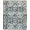 thumbnail image 5 of SAFAVIEH Cambridge Leslie Geometric Wool Area Rug, Navy Blue/Ivory, 9' x 12', 5 of 10