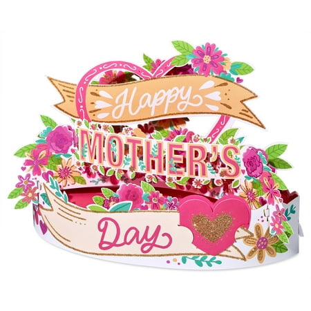 American Greetings Pop Up Mother's Day Card (Floral Heart)