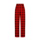 thumbnail image 5 of ShomPort Women's Lounge Pants Loose Wide Leg Casual Plaid Pants Comfy Elastic Waist Drawstring Pajama Pants, 5 of 5