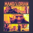 thumbnail image 2 of Junior's Star Wars: The Mandalorian The Apostate Scenes Graphic Tee Navy Blue Medium, 2 of 3