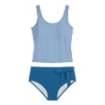thumbnail image 5 of JAJAHO Girls Tankini Swimsuits Two Piece Swimwear Hallow Out Backless Swim Tank Tops And High Waisted Briefs Bottom Set For Kids Teens 7-16Y Versatile Beachwear, 5 of 5
