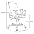 thumbnail image 3 of Atlin Designs Chaise de Bureau Moderne en Tissu/polypropylène Vert Lime, 3 of 6