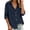 Navy, variant on TGSLY Women's Button-Down Shirts Lightweight Soft Collared Solid Color Cotton Blouses Dressy Casual Roll Tab Long Sleeve Tops with Chest Pocket XXXL