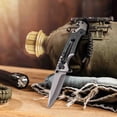thumbnail image 5 of Camping Knife Multi-function Knife, Knife Outdoor Knife, Professional Stainless Pocket Knife, Bottle Opener,Apply to Survival,Camping, Hunting and Hiking 1 Pcs Black, 5 of 9