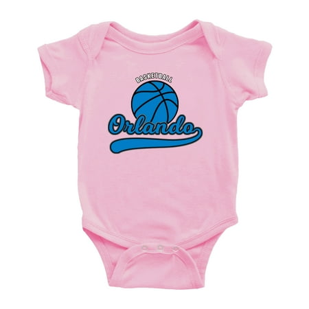 

Cute Orlando Baby Outfits Basketball Fan Sports Baby Clothes (Pink 6-12 Monthes)