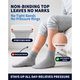 thumbnail image 2 of Special Essentials 6 Pairs Men's Cotton Diabetic Ankle Socks Gray 10-13, 2 of 7