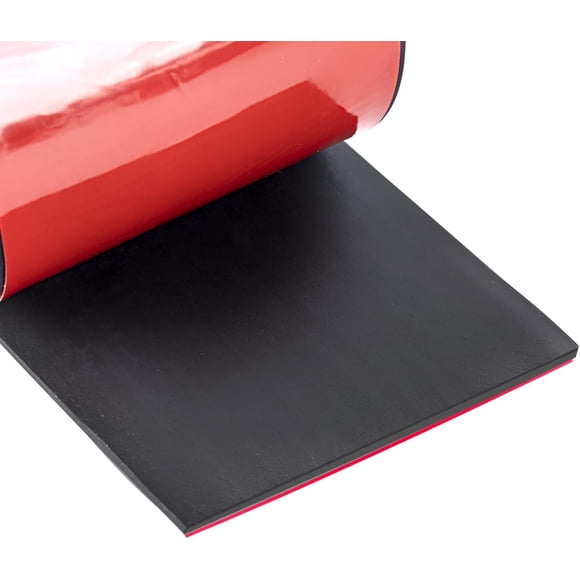 Neoprene Rubber Strips Self Adhesive Sheets, Rolls & Strips with Adhesive Backing Rubber Pads Self Stick Seal Gasket Tape for Matting Padding - 4" Wi