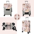 thumbnail image 4 of Travel Luggage Cover Suitcase Protector Fits 18-32 Inch Luggage Wheel Covers Patterned Travel Related Items Flower Luggage Protector Elastic Luggage Anti-scratch Suitcase Cover M, 4 of 6