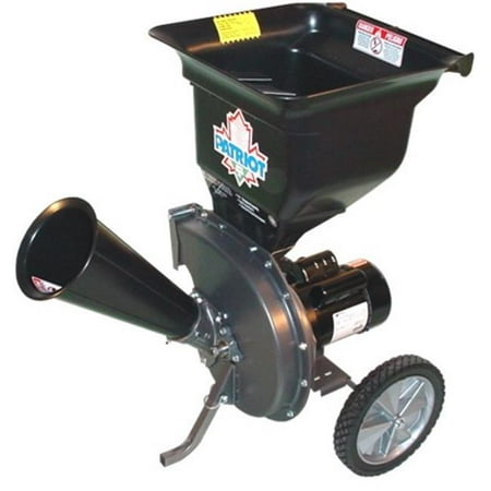 Patriot CSV-2515 1.5 hp Electric Wood Chipper Leaf Shredder