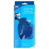 Carex Hot Water Bottle with Cover and Threaded Stopper, 2 qt Capacity, Blue, 0.80 lbs