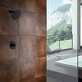 thumbnail image 2 of sumerain Matte Black Shower Faucet Set Pressure Balance Cartridge, 8 Inches Rain Shower Head, with Non-return Check Valves, 2 of 4