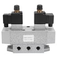 thumbnail image 1 of TICFOX 3 Posiciones 5 Vías Válvula Solenoide Neumática Doble Controlador Eléctrico G1/8in K35D2H-6(DC24V), 1 of 8