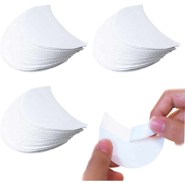 150 piezas Protector de sombra de ojos Sombra de ojos protectora Maquillaje Parche para ojos no tejido desechable para evitar extensiones de pestañas Tinte y residuos de maquillaje (150 piezas)