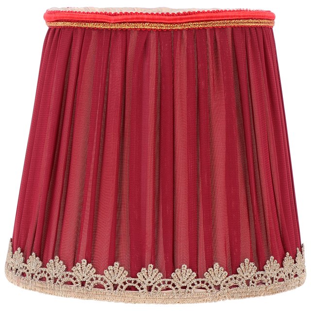 RUNROTOO 1Pack Fabric Lamp Shade Dark Red Light Diffusion for Wall Lamp in Bedroom