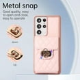 thumbnail image 5 of Phone Case for Samsung Galaxy S21 Ultra 5G Wallet Cover with Credit Card Holder Shoulder Crossbody Strap Long Lanyard Leather Cell Accessories S21ultra 21S S 21 21ultra G5 Women Girls Pink, 5 of 8