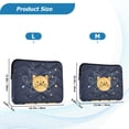 thumbnail image 4 of FORMRS 15"-15.6" Laptop Sleeve Protective Case Soft Carrying Quilted Computer Bag Cover, Orange Cat Planet, 4 of 7
