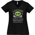 thumbnail image 3 of Inktastic Lacrosse Is My Favorite Season Women's Plus Size V-Neck T-Shirt, 3 of 5