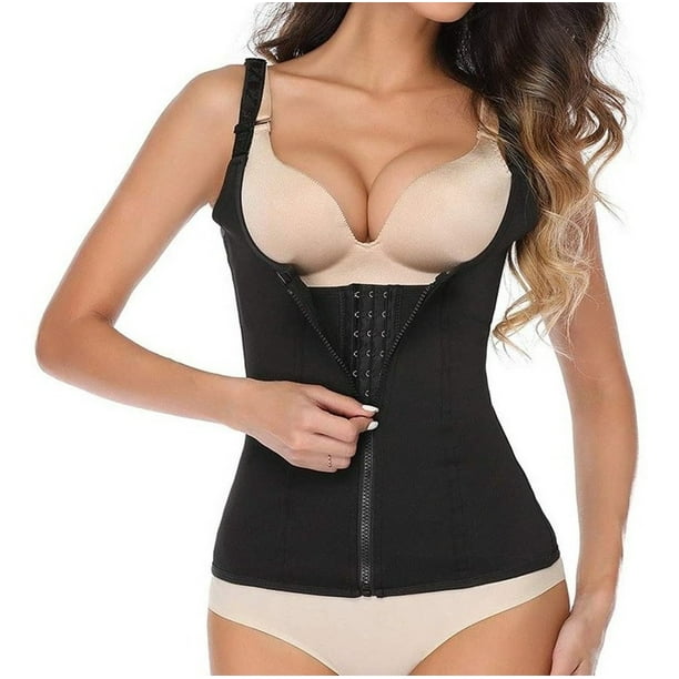 Faja tipo Colombiana Chaleco de Neopreno con Broches Y Cierre Doble  Compresión Máximo Ajuste Trendy Shops Faja tipo Colombiana Chaleco de  Neopreno con Broches Y Cierre Doble Compresión Máximo Ajuste | Walmart