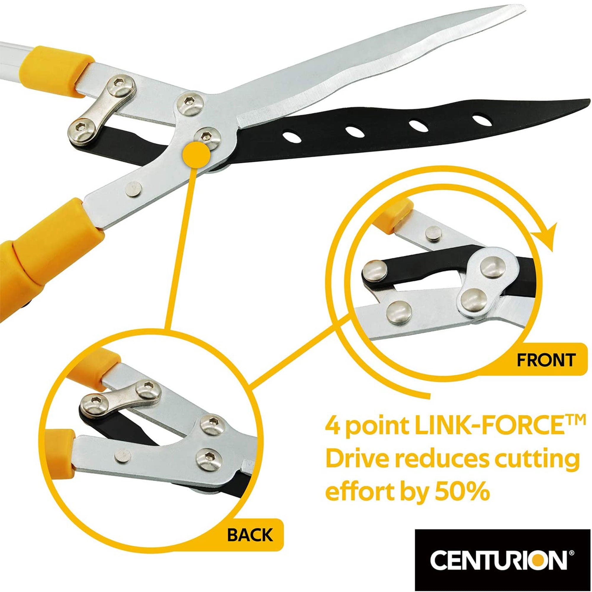 Centurion 75 Upgraded Telescoping Hedge Trimmer Shears with 9 Inch Blades