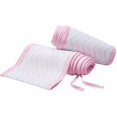 thumbnail image 3 of BreathableBaby Breathable Mesh Liner for Full-Size Cribs, Classic 3mm Mesh, Pink Chevron (Size 4FS Covers 3 or 4 Sides), 3 of 5