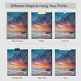 thumbnail image 5 of PixonSign Frameless Wall Art Orange Sunset Lighthouse Ocean Prints, Set of 4 Sea Landscape Wall Decor Arts, Nature Wall Décor, Beach Adhesive Canvas Poster, Modern Home Artwork - 11"x14", 5 of 5
