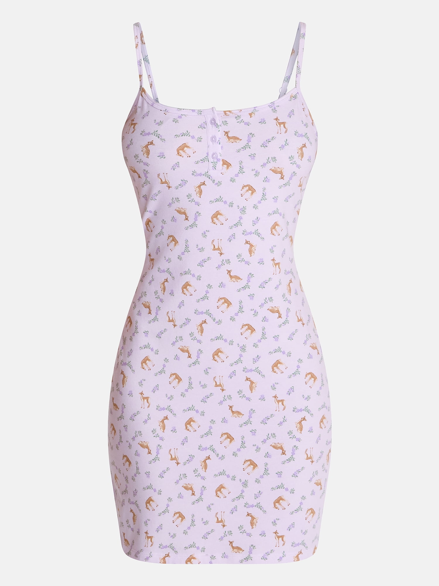 No Boundaries Cloud Core Sleepwear Slip, Women's XXS-3X