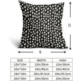 thumbnail image 5 of Black Cream Dots Pillow Covers 20x20 Set of 2 Boho Design Polka Dot Throw Pillows Modern Trendy Print Outdoor Decorative Pillowcase Square Linen Cushion Cases Decor for Sofa Couch Bed, 5 of 6